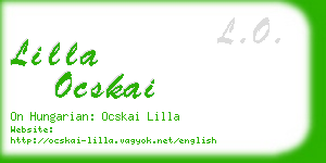 lilla ocskai business card